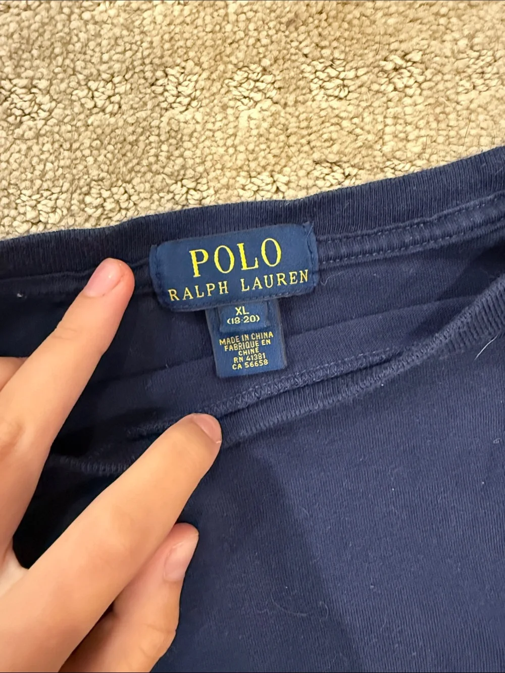 Ralph Lauren Navy Long-Sleeve, Burgundy Polo & Black Polo Men’s